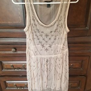 Pink sheer over dress